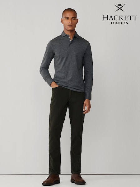 Hackett Regular Fit Trinity Moleskin 5 Pocket Trousers (H91324) | 831 QAR