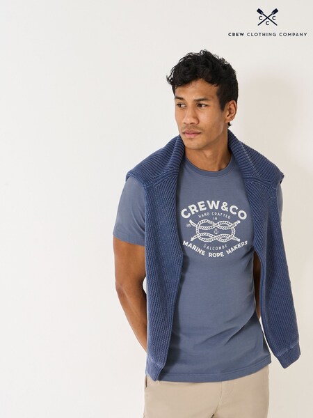 Crew Clothing Blue Rope T-Shirt (H91365) | 144 QAR