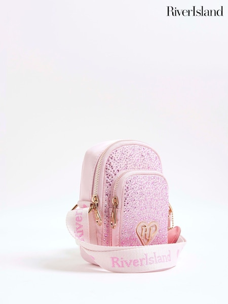 River Island Pink Girls Heatseal Festival Bag (H91568) | 99 QAR