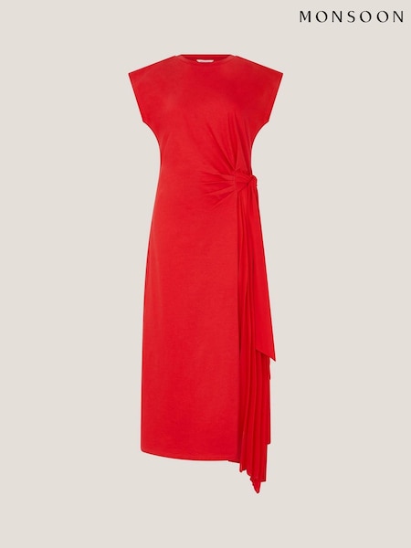 Monsoon Tilly Tie-Side Jersey Midi Dress (H91711) | R$ 740