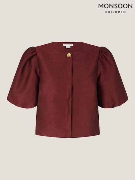 Monsoon Red Mya Puff Sleeve Jacket (H91728) | €99