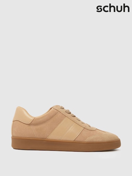 Schuh Miley Leather Lace Up Trainers (H91836) | €66