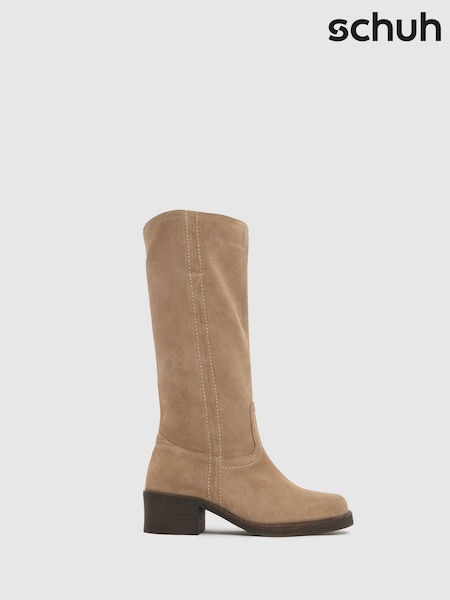 Schuh Damari Leather Pull On Brown Boots (H91869) | R$ 940