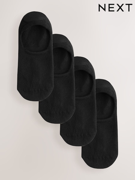 Black Modal Invisible Socks 4 Pack (H91896) | €9.50