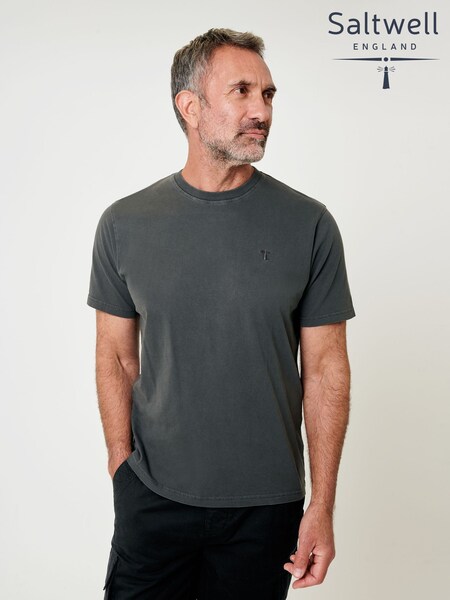 Saltwell Garment Dye Cotton Jersey Crew Neck T-Shirt (H91966) | 99 QAR
