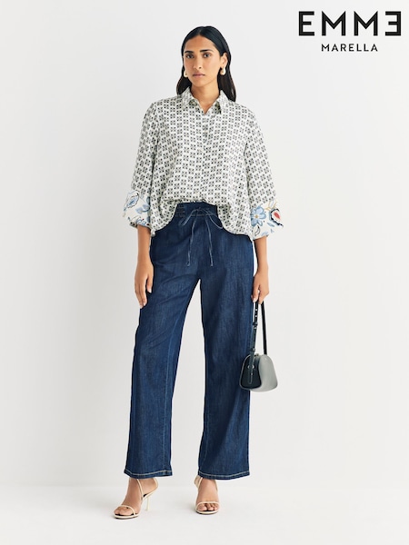 Emme by Marella Blue Emmfingere Denim Trousers (H92131) | PKR 52,140