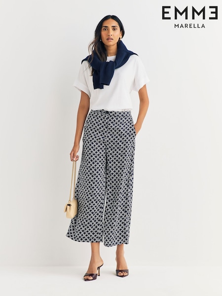 Emme by Marella Blue Emmcaraffa Trousers (H92133) | €133