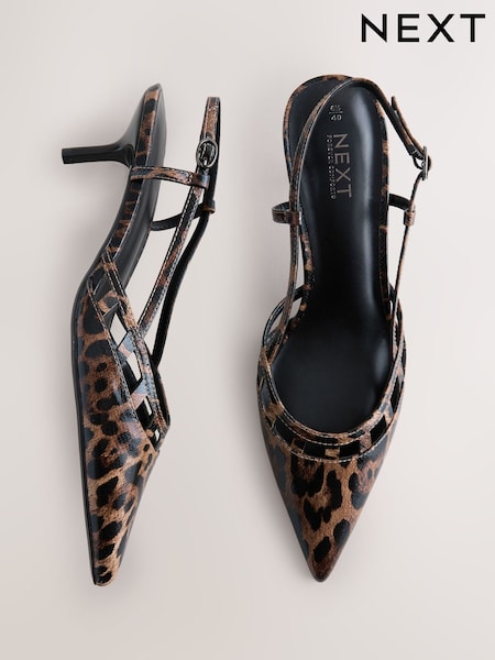 Leopard - Forever Comfort® Harness Slingback Heels (H92276) | 61 €