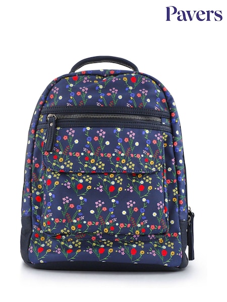 Pavers Navy Floral Print Backpack (H92294) | €37