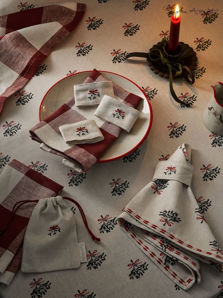 Sophie Allport Set of 4 Mistletoe Napkin Rings (H92380) | € 21