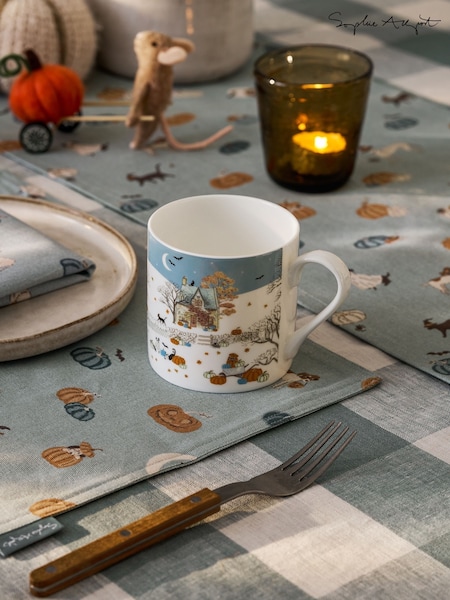 Sophie Allport Soft Teal Large Paws & Pumpkins (H92401) | €27