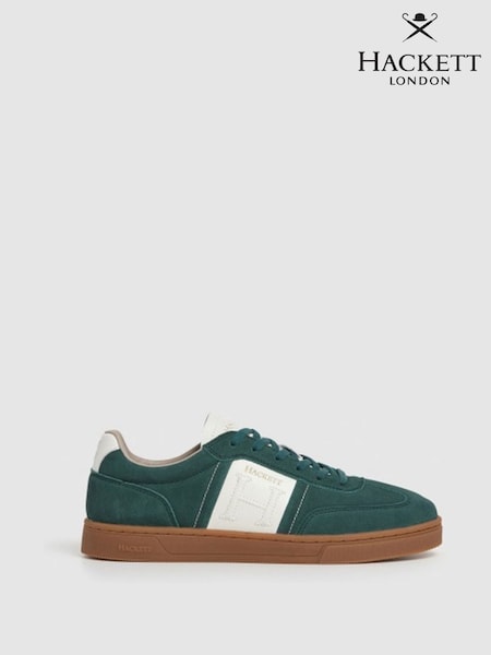 Hackett Harper League Suede and Leather Trainers (H92459) | €156
