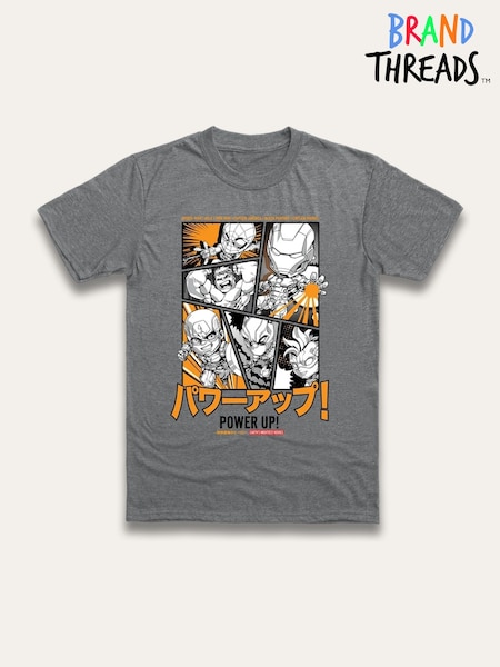 Brand Threads Grey Marvel T-Shirt (H92582) | €34