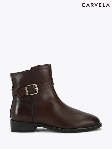 Castanho - Carvela Carvela Pienza Ankle Boots (H92698) | R$ 1.275