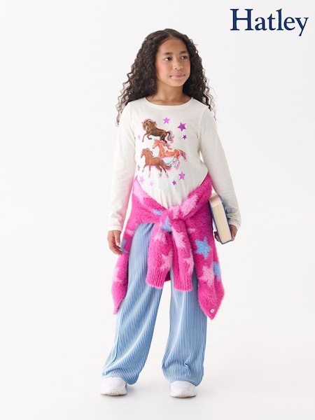 Hatley Natural Galloping Horse Long Sleeve T-Shirt (H92749) | €29