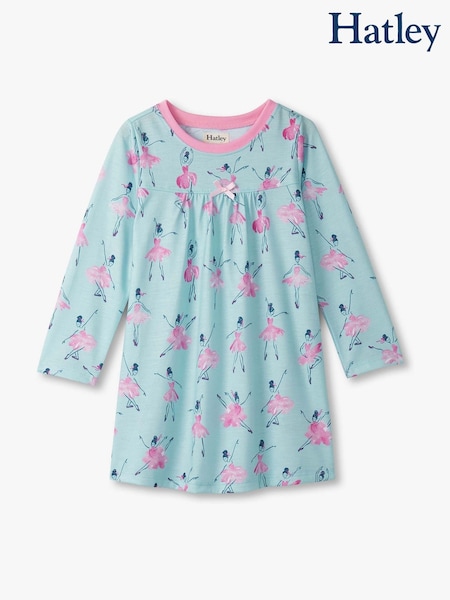 Hatley Blue Ballet School Long Sleeve Nightdress (H92755) | R$ 215