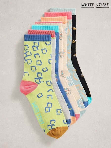 White Stuff Ankle Socks 7 Pack (H92815) | R$ 245