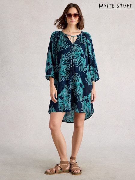 White Stuff Blue Lottie Cover-Up (H92827) | R$ 585