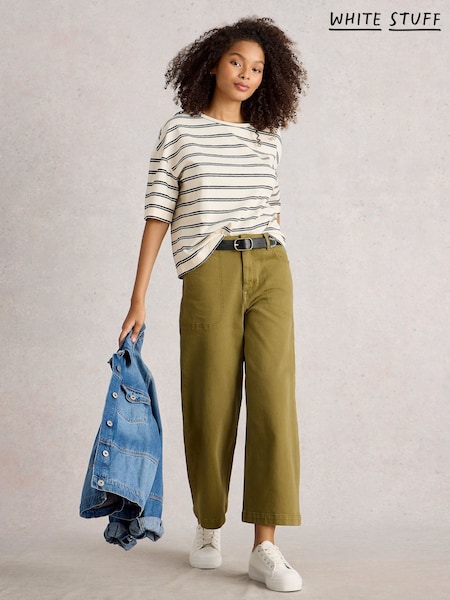 White Stuff Tia Wide Leg Crop Jeans (H92847) | €83