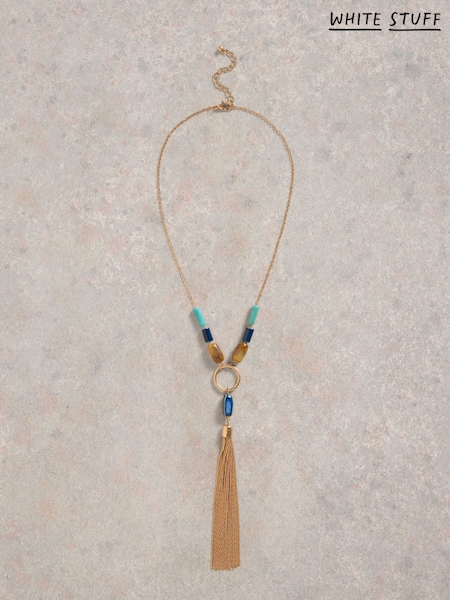 White Stuff Green Tassel Pendant Necklace (H92853) | €35