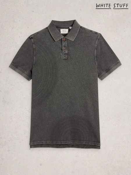 White Stuff Black Utility Polo Shirt (H92858) | €44