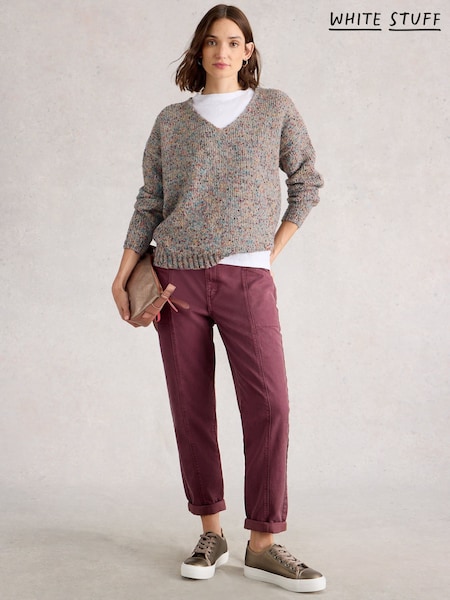 White Stuff Natural Texture V-Neck Jumper (H92874) | €92