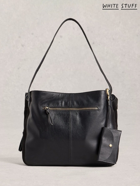 White Stuff Black Hettie Leather Bag (H92909) | R$ 980
