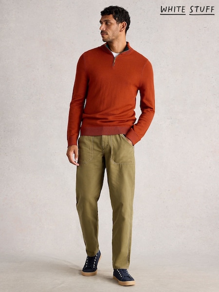 White Stuff Orange Newport Merino Funnel Jumper (H92910) | R$ 690