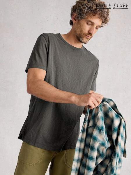 White Stuff Grey Abersoch Short Sleeve T-Shirt (H92923) | 145 QAR