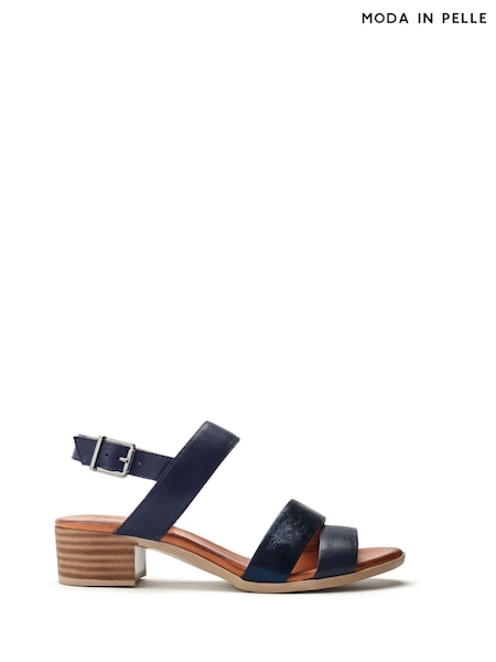 Azul - Moda in Pelle Kala Asymetric Bajo Block Heel Sandals (H93011) | 126 €