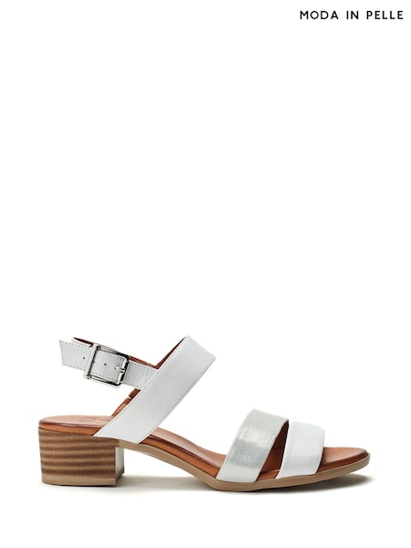 Blanco - Moda in Pelle Kala Asymetric Bajo Block Heel Sandals (H93018) | 126 €