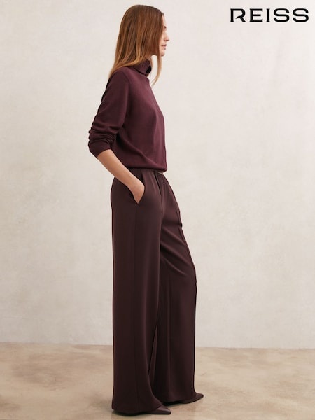 Reiss Burgundy Sonnie Petite Trousers (H93036) | €195