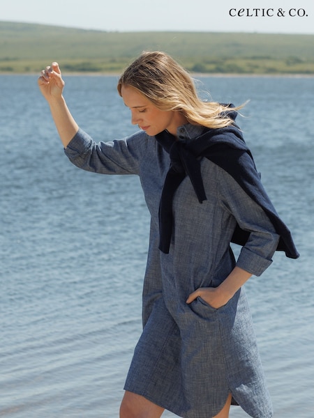 Celtic & Co. Blue Knee Length Dress (H93395) | R$ 1.335
