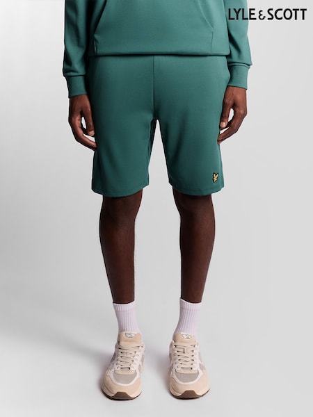 Lyle & Scott Green Fly Fleece Shorts (H93538) | AED320
