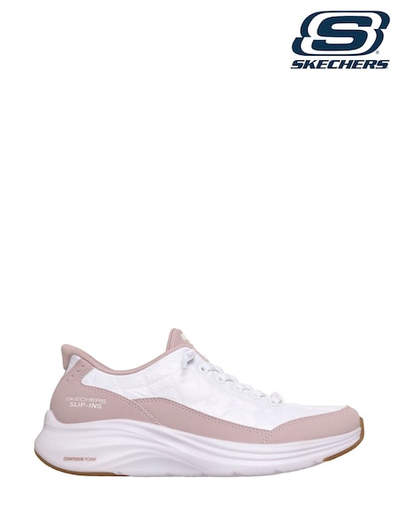 Skechers Purple on White Skechers Slip ins Contour Foam Cosy Fit Trainers (H93789) | R$ 780