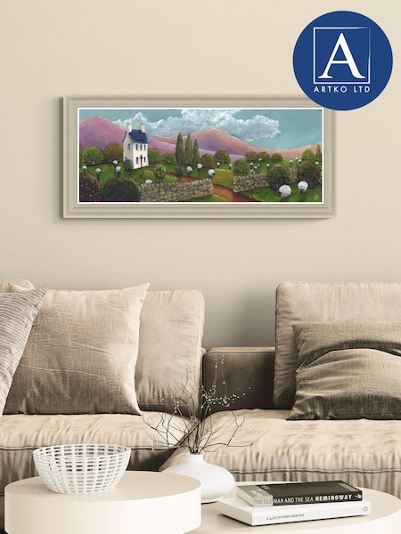 Artko Taupe Across The Hills By Geoff Beckett Framed Art (H93953) | €156