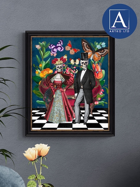 Artko Black Dia De Los Muertos By Erika C Brothers Framed Art (H93957) | €129