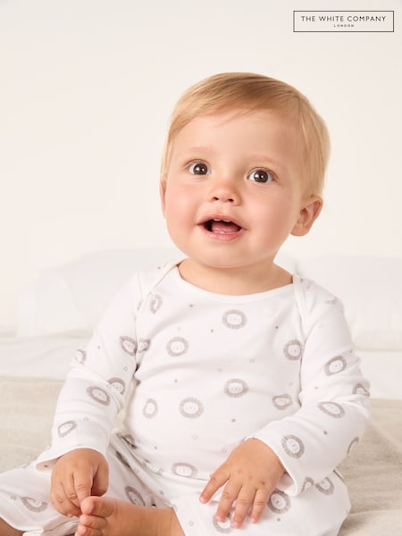 The White Company Grey Lion Sleepsuit (H94056) | AED93