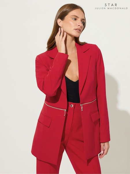 Star by Julien MacDonald Red Zip Waist 2 In 1 Jacket (H94154) | €121