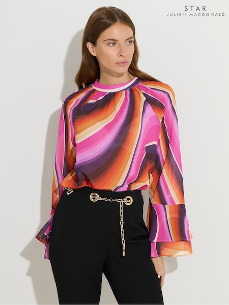 Star by Julien MacDonald Fluted Sleeve Blouse (H94159) | ‏291 د.إ.‏