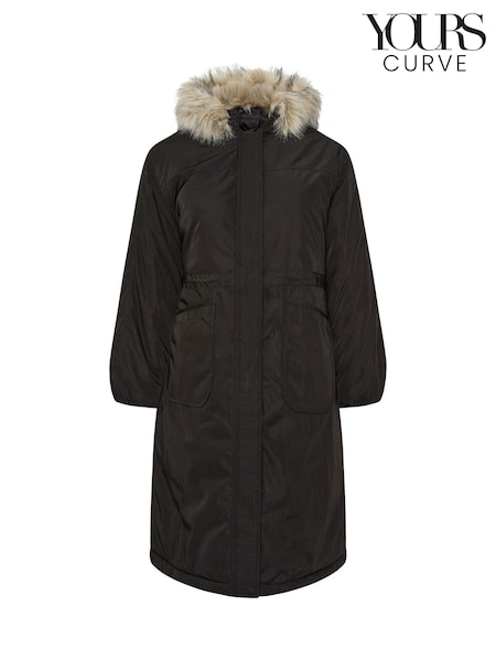 Yours Curve Longline Luxe Parka (H94649) | R$ 890