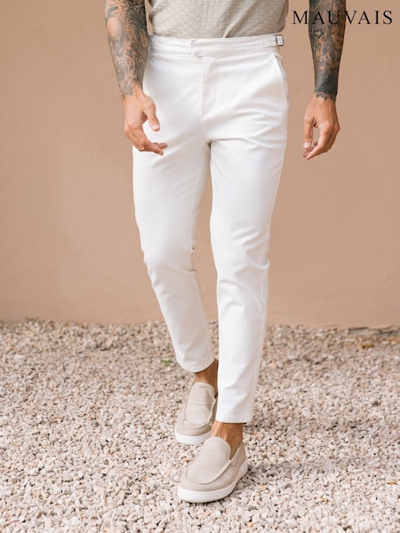 Белый - MAUVAIS Beaufort Stretch Chinos (H94895) | €65