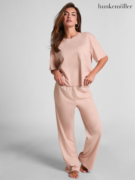 Hunkemoller Pink Subtle Jersey Pyjamas Set (H94948) | €43