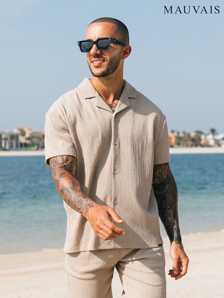 MAUVAIS Natural Eivissa Shirt (H94956) | €62
