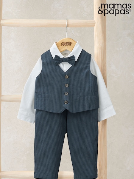 Mamas & Papas Blue 4 Piece Suits Set (H94993) | R$ 445