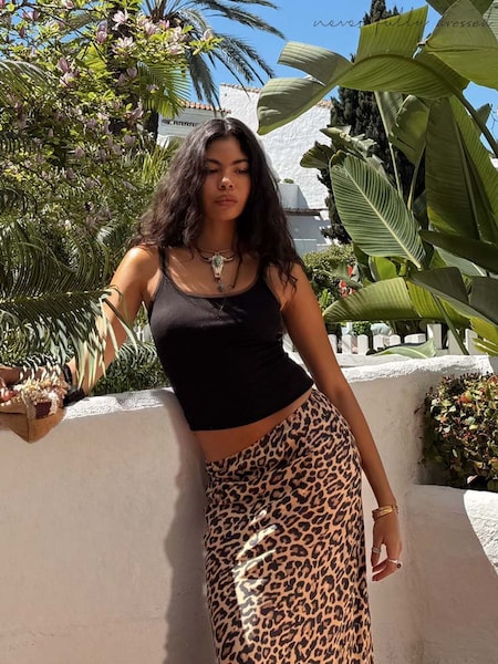 Never Fully Dressed Leopard Print Lace Maeva Midi Skirt (H95010) | 139 €
