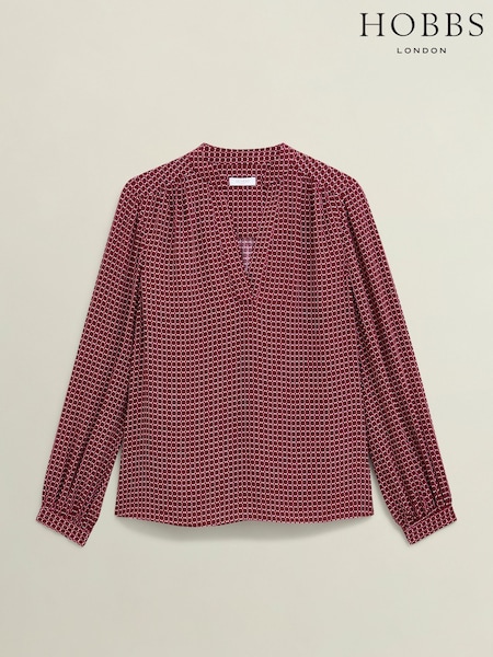 Hobbs Red Mila Blouse (H95053) | €121