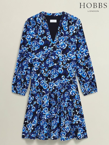 Hobbs Blue Harper Jersey Dress (H95062) | €113