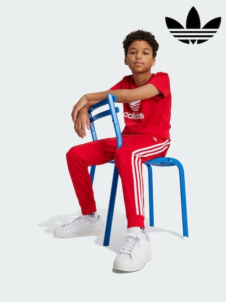 adidas Originals Red Adicolor SST Tracksuit Bottoms (H95095) | €40