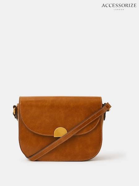 Accessorize Brown Boxy Cross-Body Bag (H95111) | R$ 345